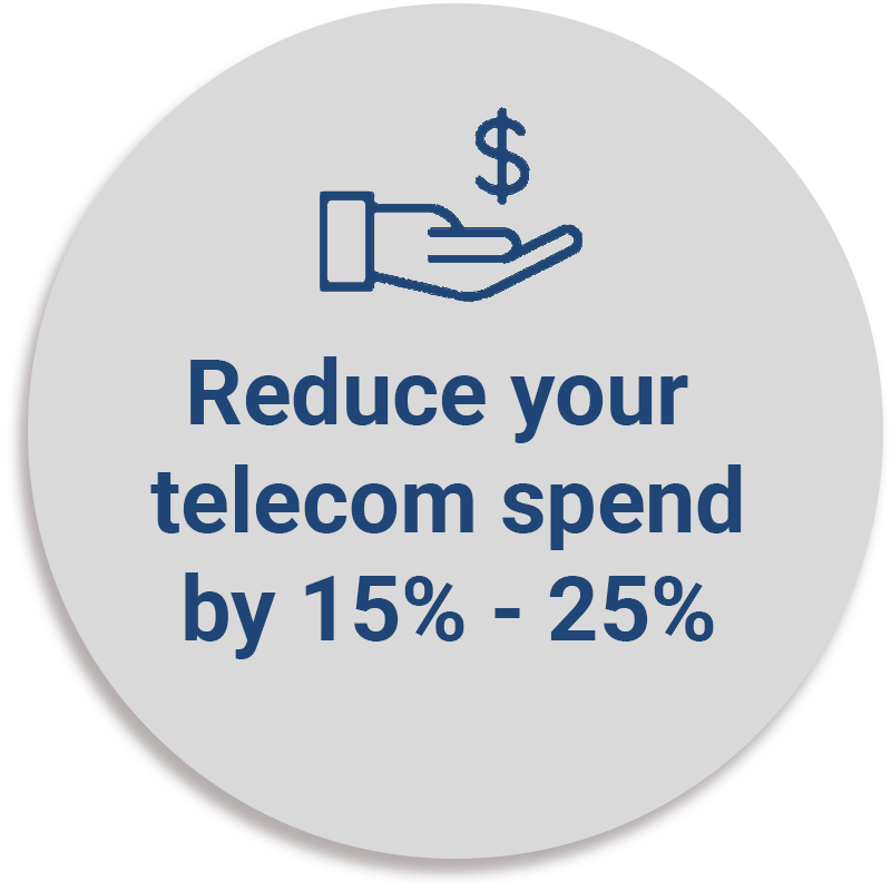 Reduce your Telecom spend by 15% - 25%